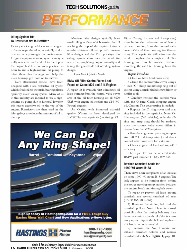 Piston Rings. PDF Carburetor Vehicle Technology