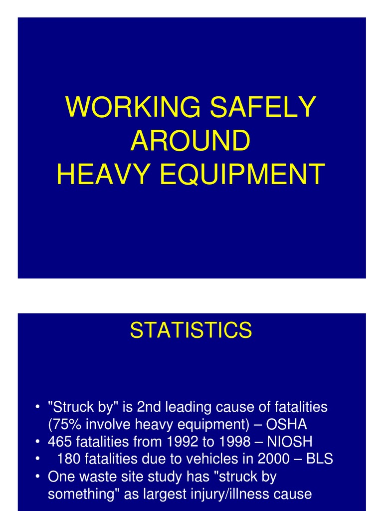Safety Guidelines for Heavy Equipment | PDF | Loader (Equipment ...