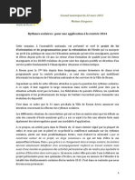 Rythmes Scolaires