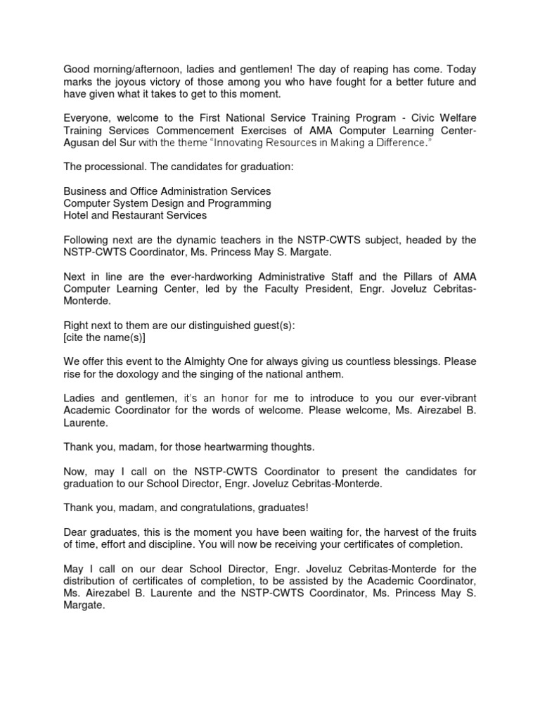 Nstp graduation speech 07 picture