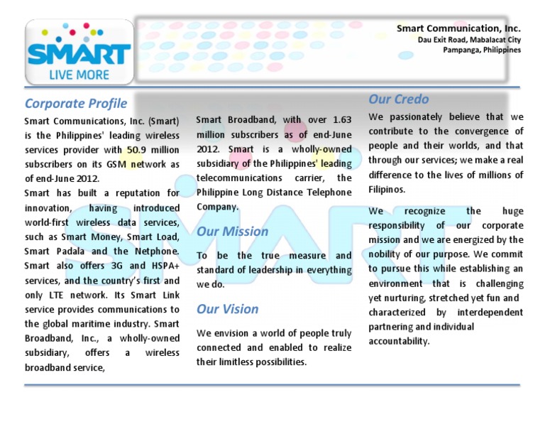 Smart Communications Corporate Profile | PDF