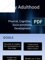 Early Adulthood Development Physical and Cogntiive