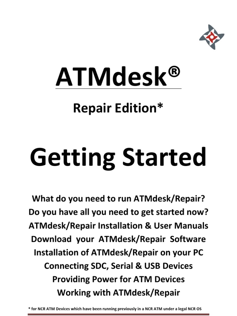 ATMdesk Repair Getting Started | PDF | User (Computing) | Installation ...