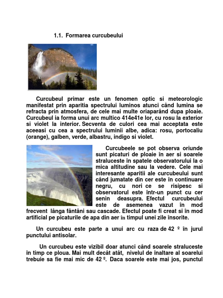 Formarea Curcubeului | PDF