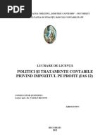 Licenta FBC-Impozit Pe Profit- 3 Capitole