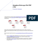 Cara Menggabungkan Beberapa File PDF Menjadi Satu File