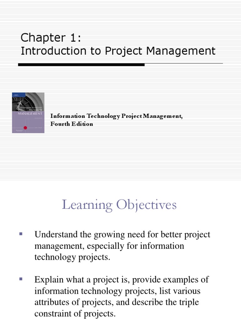 System Analysis and Design- Project Management OVerview | Project ...