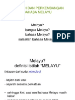 Sejarah Dan Perkembangan Bahasa Melayu