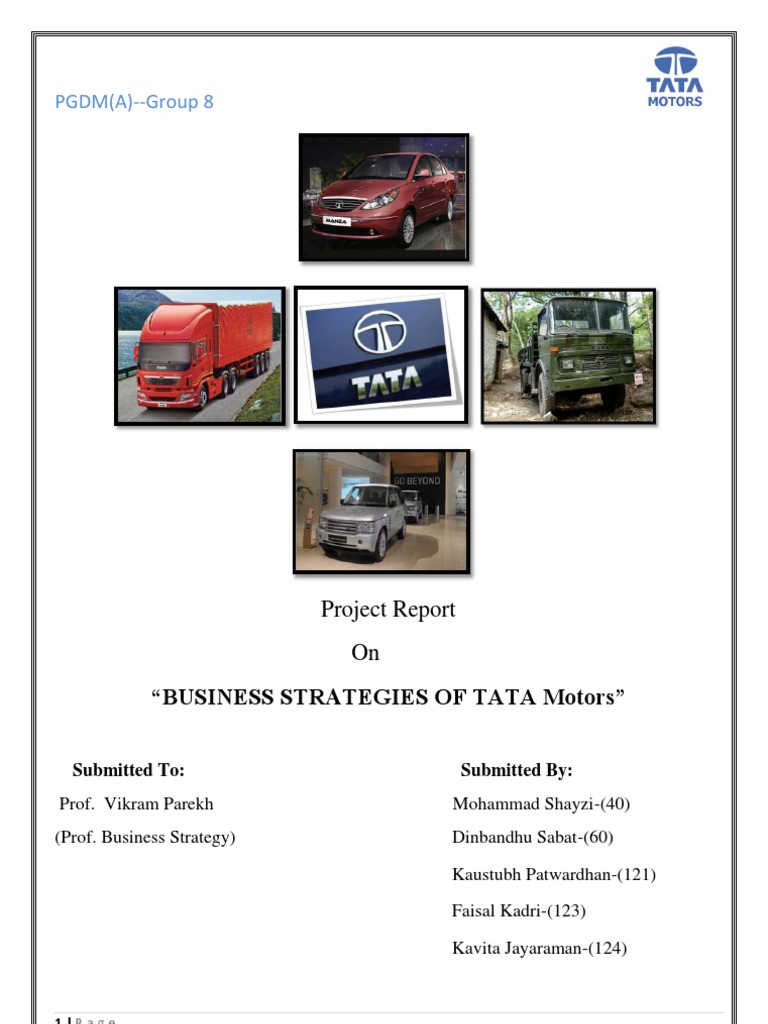 Tata Motors Final Report PDF