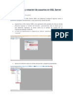 Configuración y creación de usuarios en SQL Server 2008