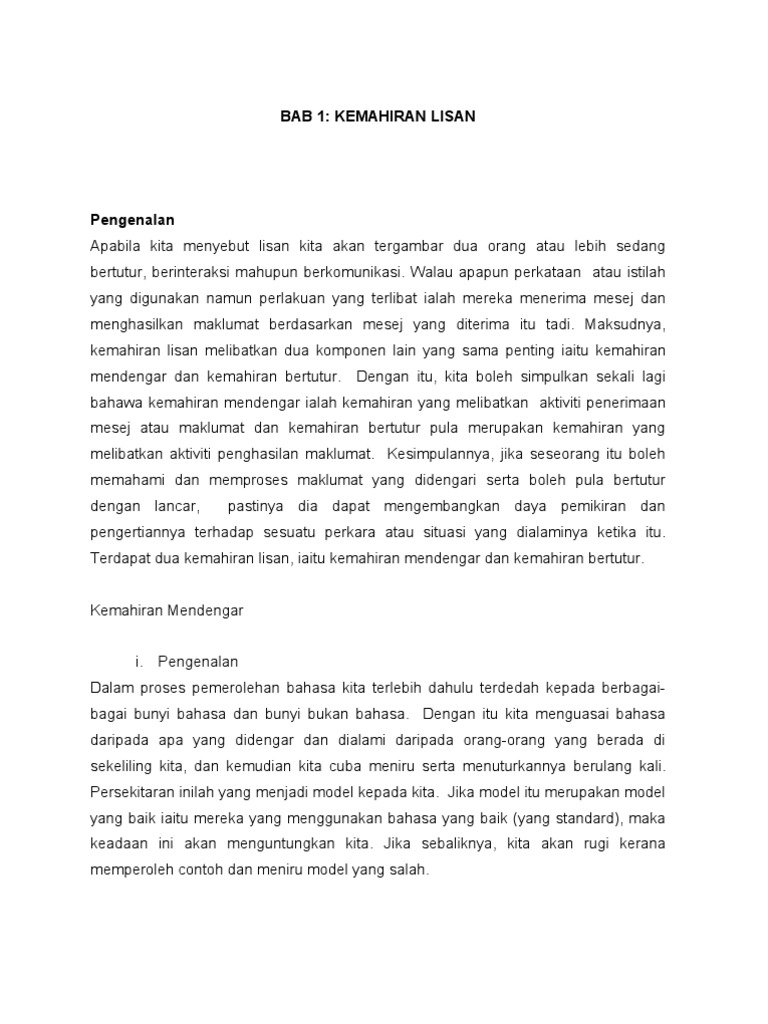 Modul Bmm 3104 Kemahiran Mendengar Bertutur Membaca Menulis Pdf