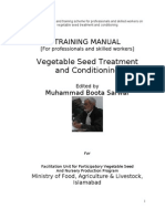 Training Manual On Vegetable Seed Treatment and Conditioning