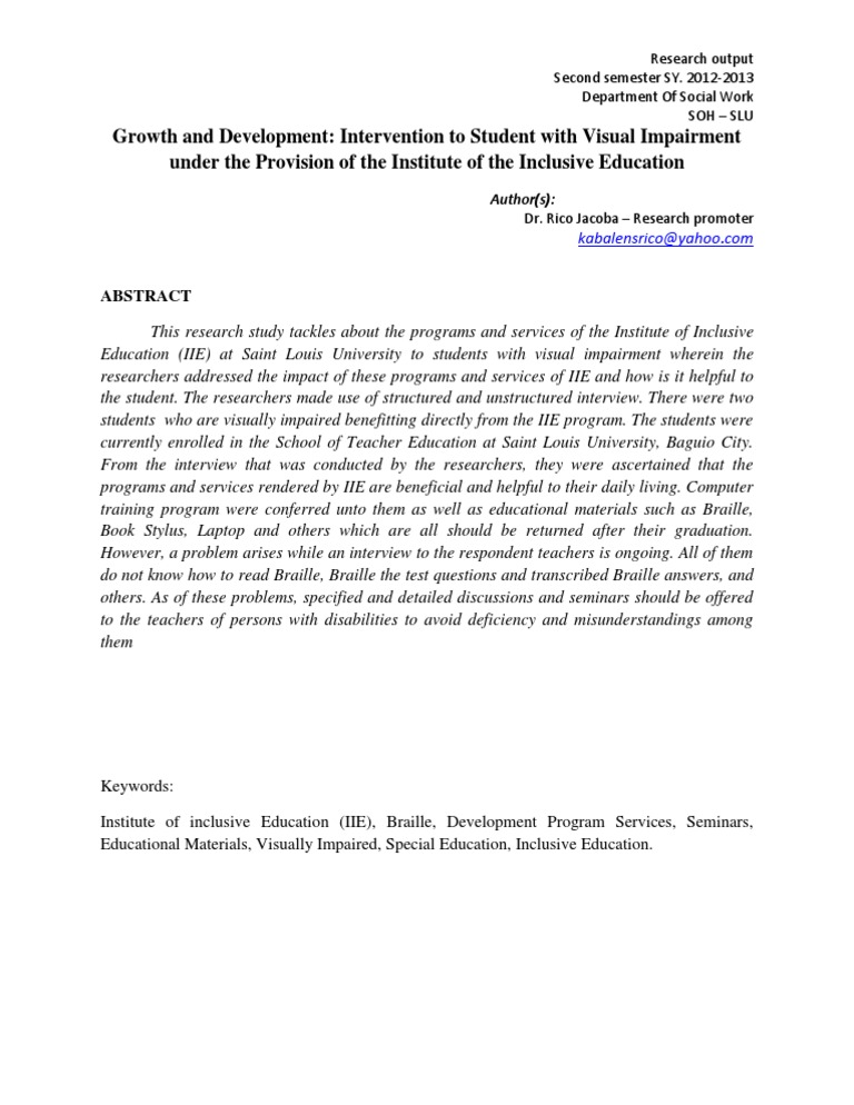 INCLUSIVE EDUCATION PDF NOTES 2022 visual data 8