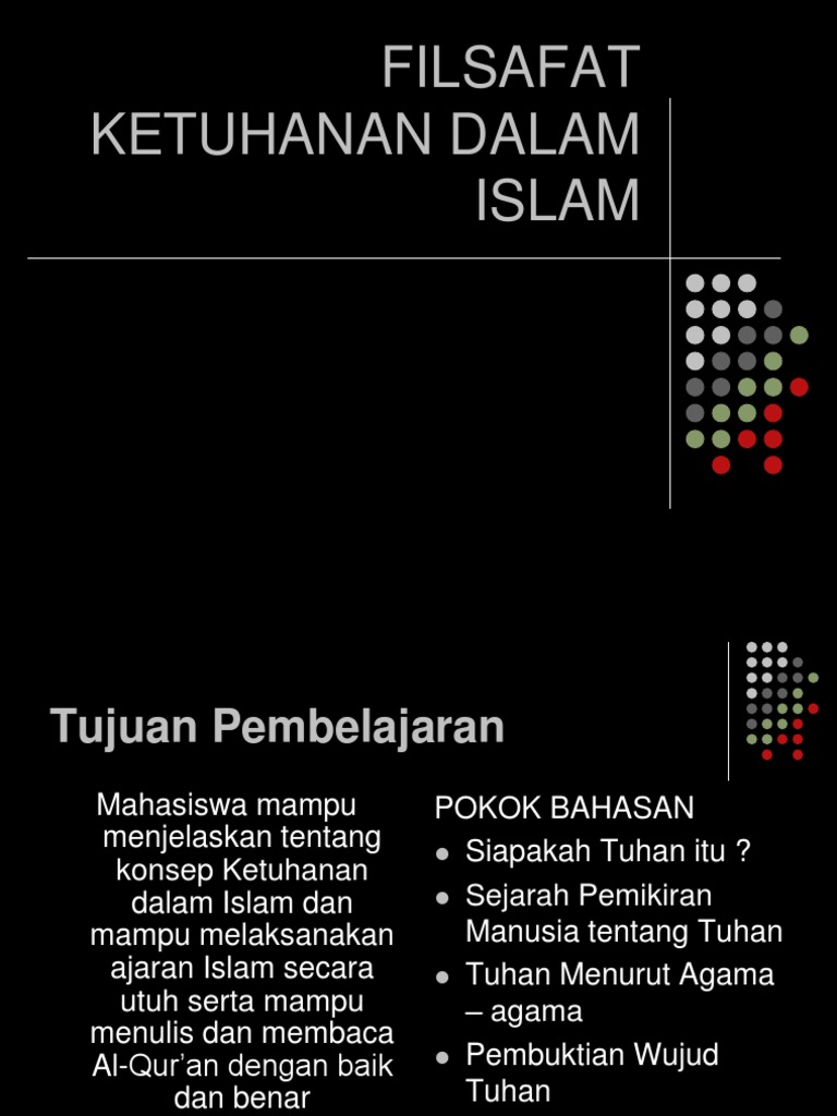 Filsafat Ketuhanan Dalam Islam