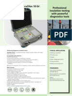 Professional 10 kV Insulation Tester with Diagnostics