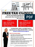 Bonnie Crombie Free Tax Clinic 2013 - Event Poster - Final