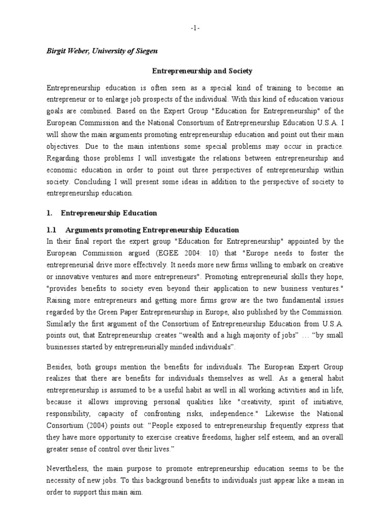 Birgit Weber - Viitorul Antreprenoriatului | PDF