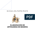 Elaboracion de Artesanias en Madera