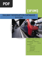 Download indian rail reservation database systemIt Project  by Avinash SN13163357 doc pdf