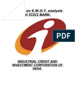 Download Swot of ICICI Bank by ynkamat SN13163460 doc pdf