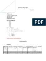 Machete Pentru Proiect de Lectie