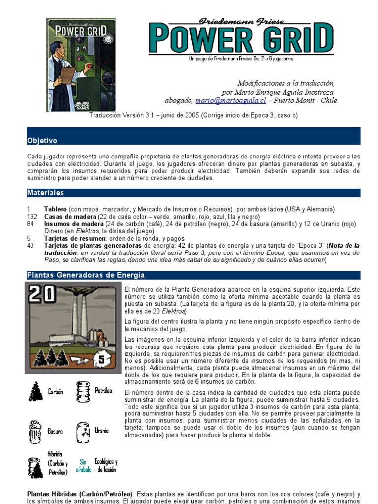 Power Grid | PDF | Subasta | Plantas