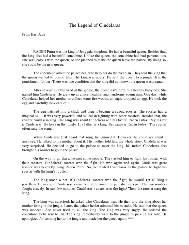 The Legend of Cindelaras PDF