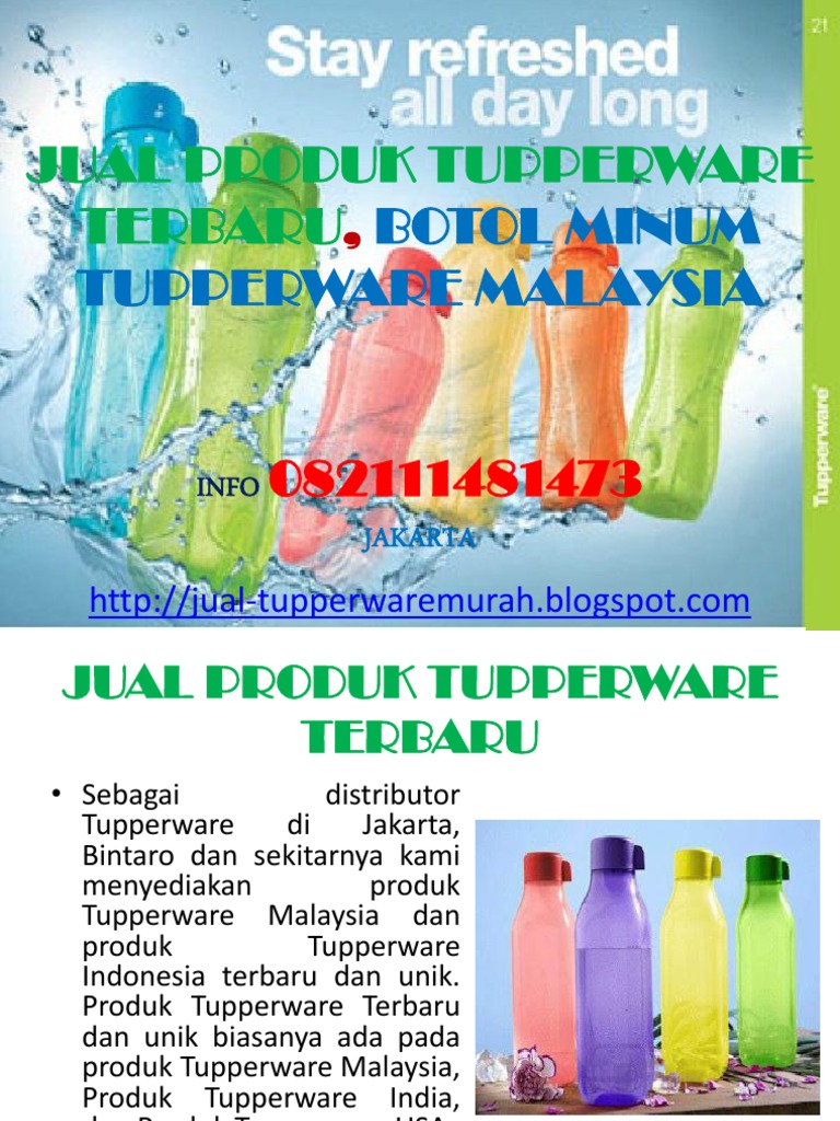 Jual Produk Tupperware Terbaru Botol Minum Tupperware Malaysia Pdf