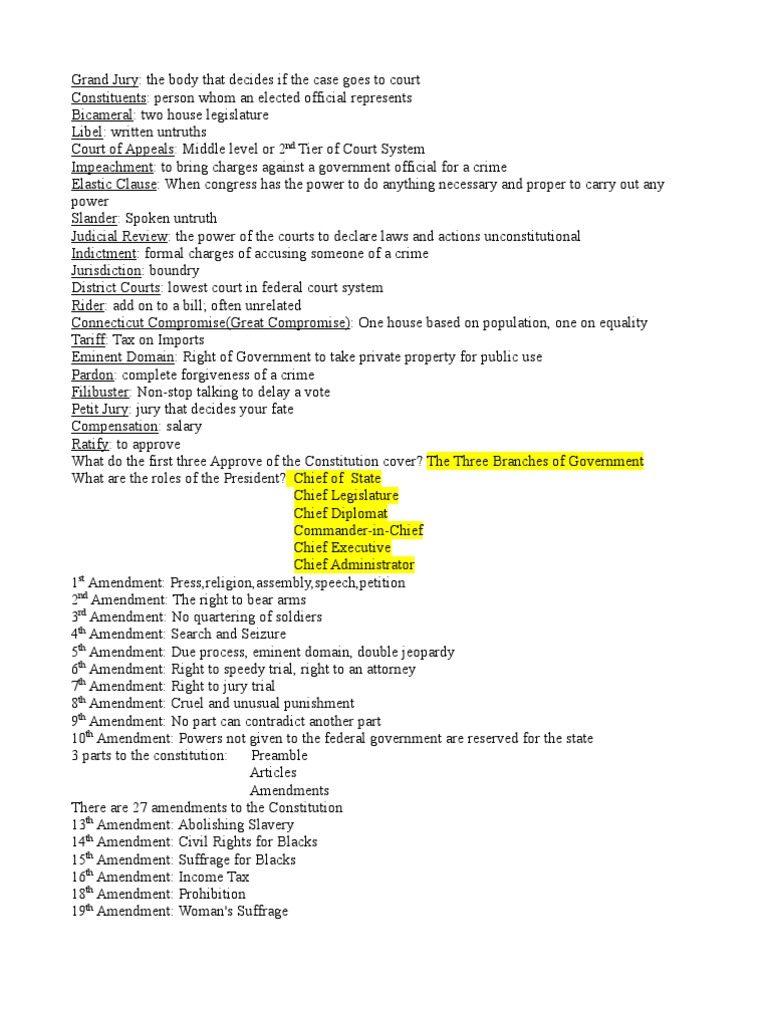 constitution test answers United States Congress United States