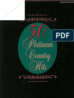 50 Platinum Country Hits Piano Vocal Guitar by Cozzi