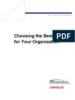 Choosing The Best CRM For Your Organization: 2011 White Paper