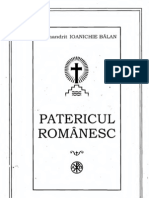 Ioanichie Balan - Patericul Romanesc PDF si FULL TEXT (2005)