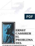 Cassirer El Problema Del Conocimiento I OCR