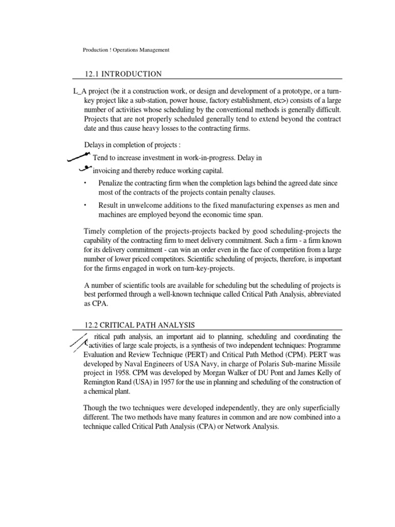 Production Operations Management Module II | PDF | Project Management ...