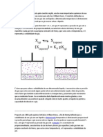 Solubilidade de gases em líquidos segundo a Lei de Henry