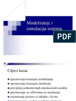 Modeliranje I Simulacija Sistema
