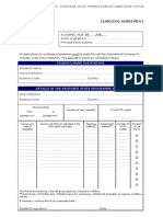 Learning Agreement Update