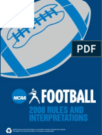 Football Rules- NCAA