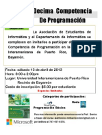 Flyer Decimas Competencias Programacion_Escuela Superior