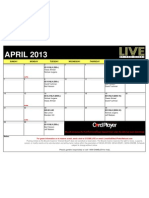 2013 April Live at the Bike Show and Commentator Schedule