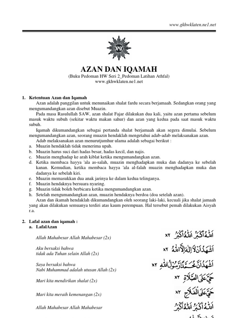 Hal-Hal Yang Perlu Diperhatikan Dalam Adzan Dan Iqomah Jenazah