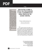 Etica Da Psicanalise e Praticas de Saude Mental