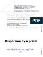 Dispersion by A Prism