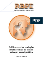 cervo, amado luiz. política exterior e relações internacionais do brasil [2003]