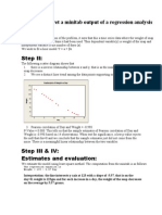 How To Interprete The Minitab Output of A Regression Analysis