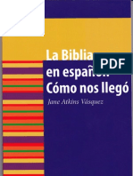 La Biblia en español cómo nos llegó