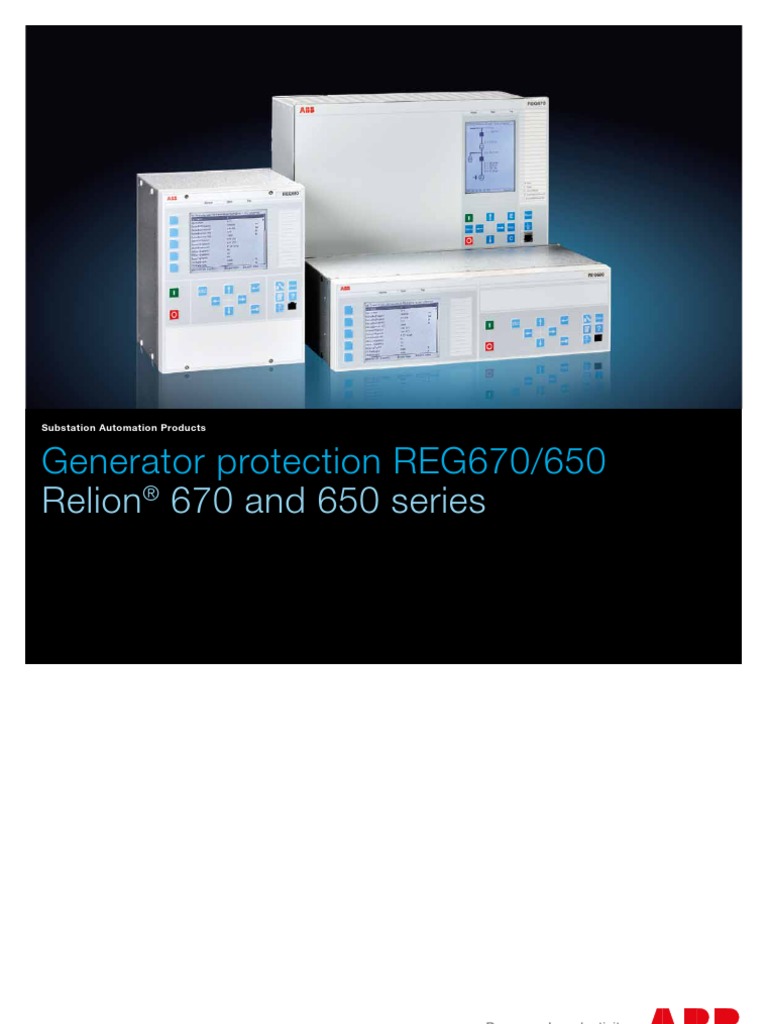 1MRK502046-SEN en Generator Protection REG670 650 | PDF | Power Supply ...