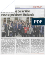 Les retraités de la ville avec le président Hollande