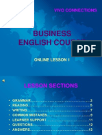 Online Business English Course Lesson 1