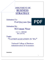 Project Business Strategy